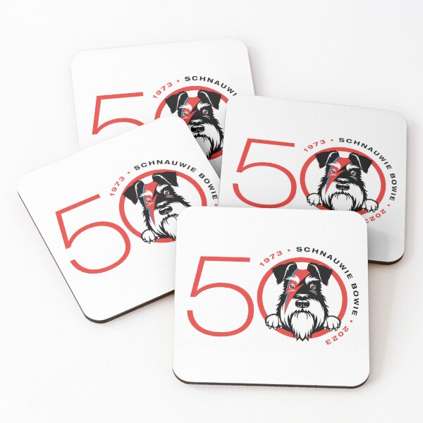 Item preview, Schnauwie Bowie 50 años - Aladdin Sane aniversario designed and sold by Buzby Bluebeard.