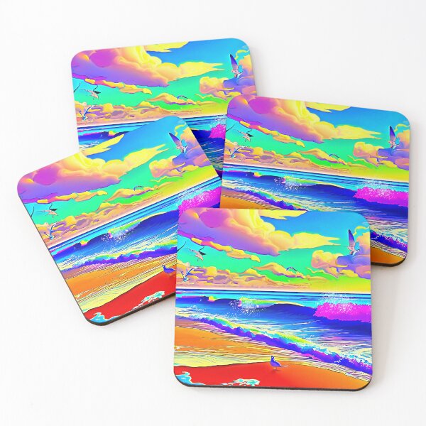Item preview, Twilight Beach Pop Art Landscape designed and sold by LaRoach Digital Arts.