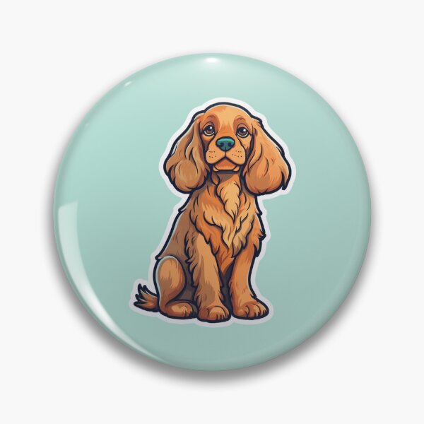 Item preview, Cute Cuddly Cartoon Brown Cocker Spaniel Design for Dog Lovers designed and sold by Stickerpets.