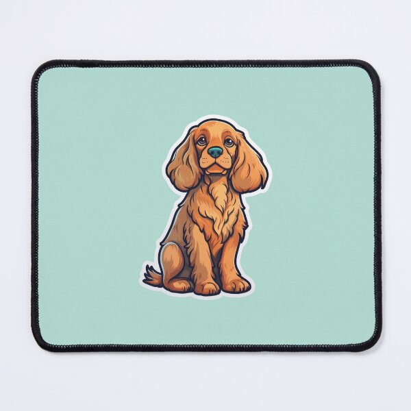 Item preview, Cute Cuddly Cartoon Brown Cocker Spaniel Design for Dog Lovers designed and sold by Stickerpets.