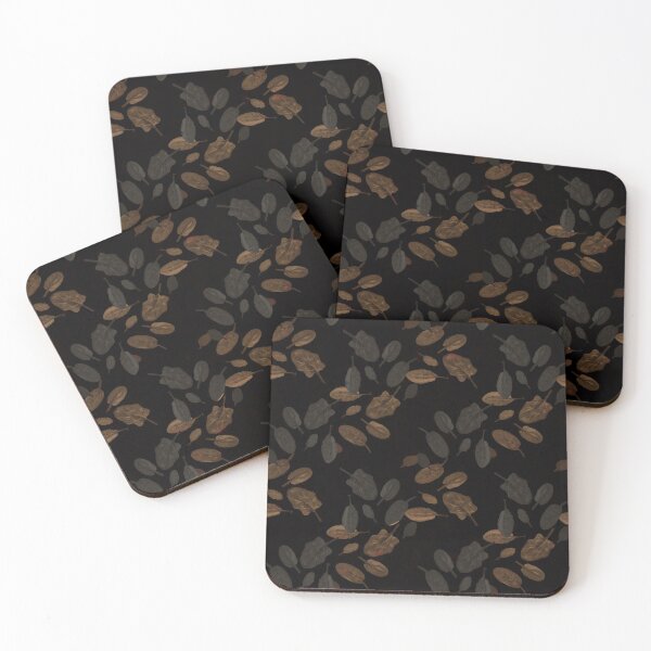 Item preview, TAUPE BRONZE Floating Leaves designed and sold by ZENDYtechSTYLE.