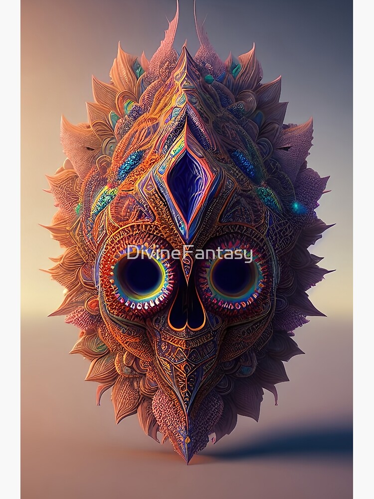 Girls's Mask Psychedelic Art Design-Maschera Donna Pshichedelica