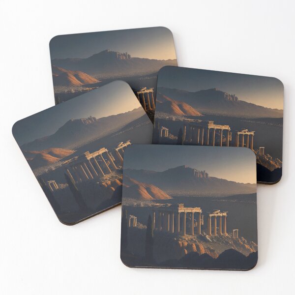 Item preview, Ancient Greece Akropolis landscape at dawn designed and sold by RK - Shop.