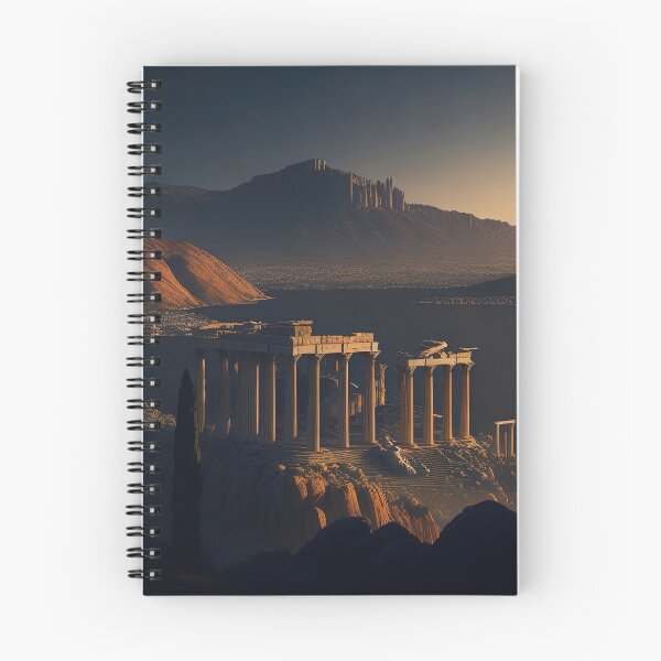 Artikelvorschau, Antike griechische Akropolis-Landschaft im Morgengrauen entworfen und verkauft von RK - Shop.