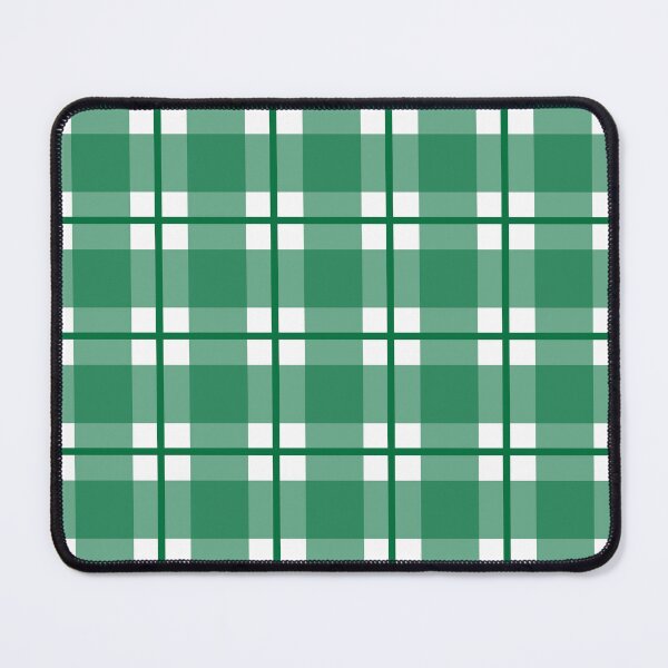 Item preview, Deep green and white gingham plaid check  designed and sold by LittleBettyMakes.