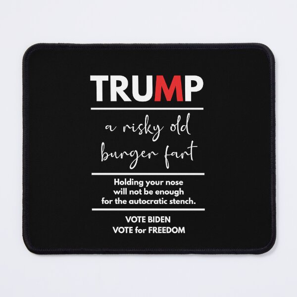 Item preview, Trump, a risky old burger fart in white designed and sold by Politics-Corner.