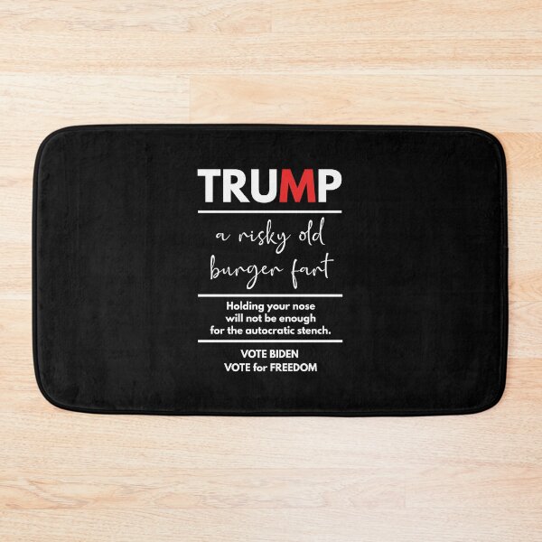 Item preview, Trump, a risky old burger fart in white designed and sold by Politics-Corner.