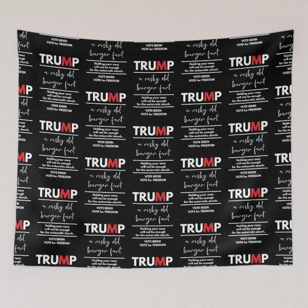 Item preview, Trump, a risky old burger fart in white designed and sold by Politics-Corner.