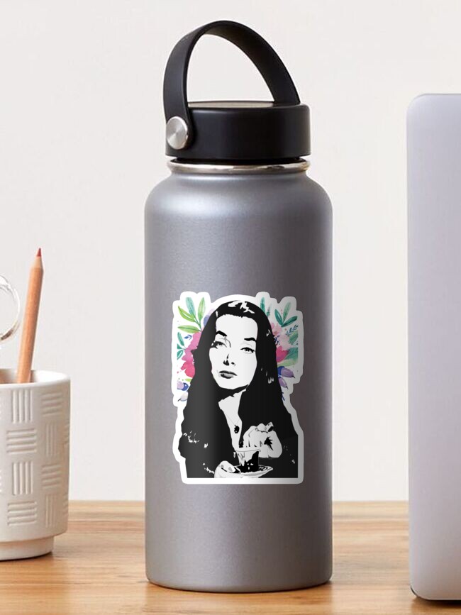 Thumbnail 1 of 3, Sticker, Morticia (the Addams family) Carolyn Jones designed and sold by mayerarts.
