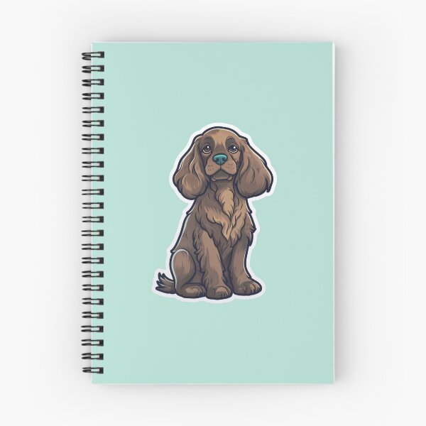 Item preview, Cute Cuddly Chocolate Cartoon Brown Cocker Spaniel Design for Dog Lovers designed and sold by Stickerpets.