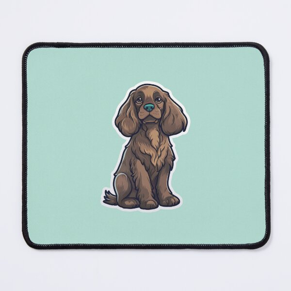 Item preview, Cute Cuddly Chocolate Cartoon Brown Cocker Spaniel Design for Dog Lovers designed and sold by Stickerpets.