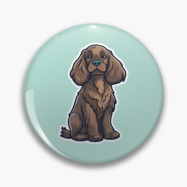 Item preview, Cute Cuddly Chocolate Cartoon Brown Cocker Spaniel Design for Dog Lovers designed and sold by Stickerpets.