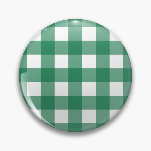 Item preview, Deep green and white gingham check  designed and sold by LittleBettyMakes.