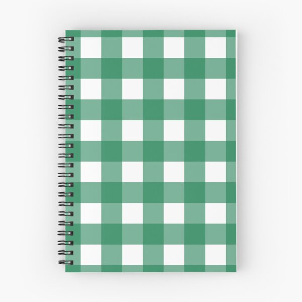 Item preview, Deep green and white gingham check  designed and sold by LittleBettyMakes.