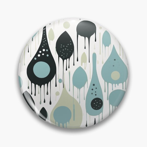 Item preview, Sixties Retro Raindrops designed and sold by Monochrome-Dog.