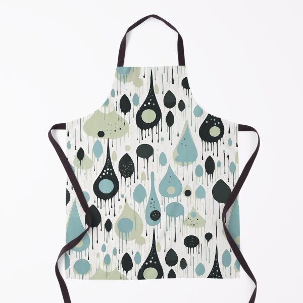 Item preview, Sixties Retro Raindrops designed and sold by Monochrome-Dog.