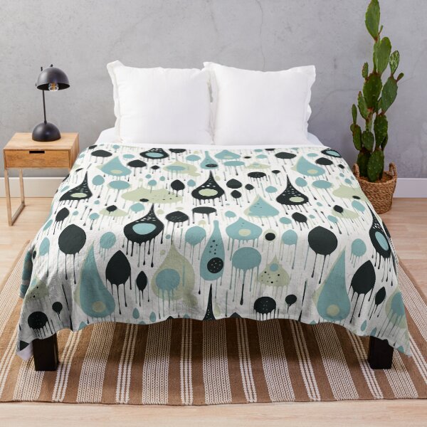Item preview, Sixties Retro Raindrops designed and sold by Monochrome-Dog.