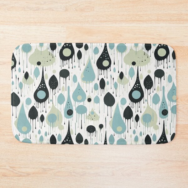 Item preview, Sixties Retro Raindrops designed and sold by Monochrome-Dog.