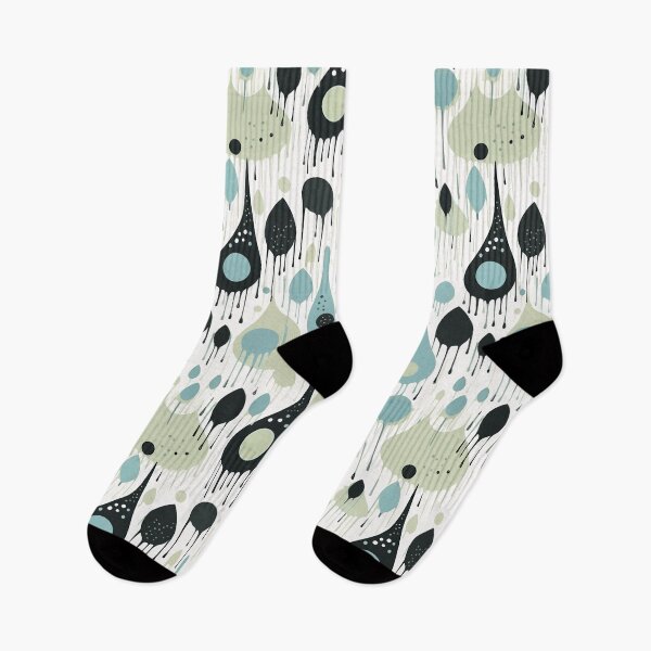 Item preview, Sixties Retro Raindrops designed and sold by Monochrome-Dog.