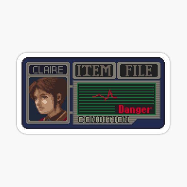 Resident Evil 2 - Pixel Art Sticker
