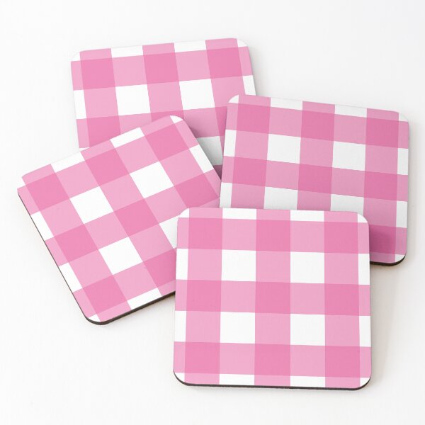 Item preview, Deep pink and white gingham designed and sold by LittleBettyMakes.