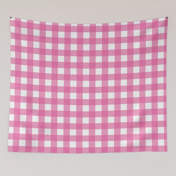 Item preview, Deep pink and white gingham designed and sold by LittleBettyMakes.
