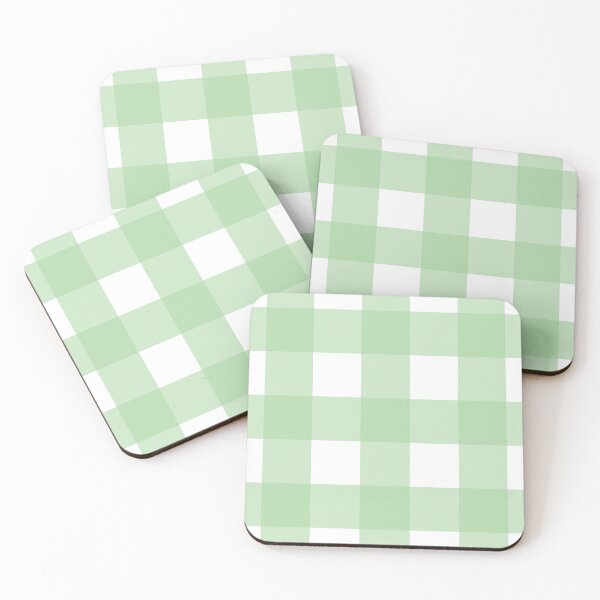 Item preview, Green and white gingham  designed and sold by LittleBettyMakes.