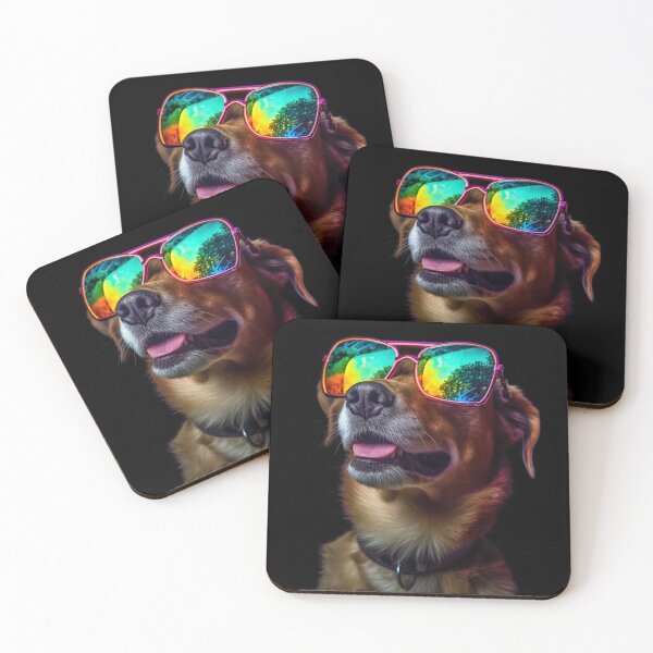 Item preview, Dog Wearing Mirrored Glasses designed and sold by LukeAiWalker.