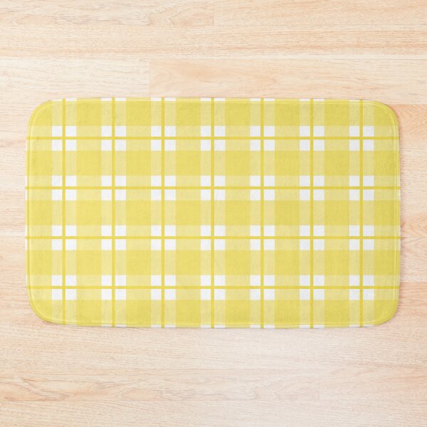 Item preview, Yellow and white gingham plaid check  designed and sold by LittleBettyMakes.
