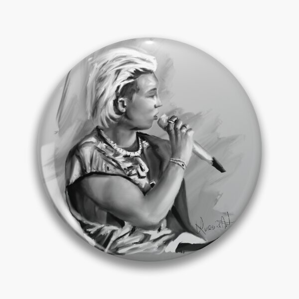 Item preview, Namjoon RM BTS fanart kpop portrait  designed and sold by Krasiaart.