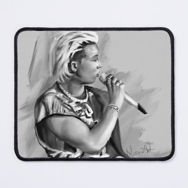 Item preview, Namjoon RM BTS fanart kpop portrait designed and sold by Krasiaart.