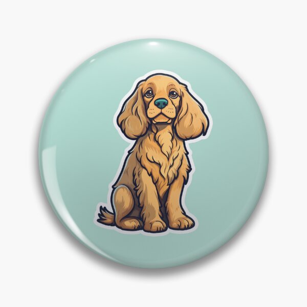 Item preview, Cute Light Brown Chocolate Cartoon Brown Cocker Spaniel Design for Dog Lovers designed and sold by Stickerpets.