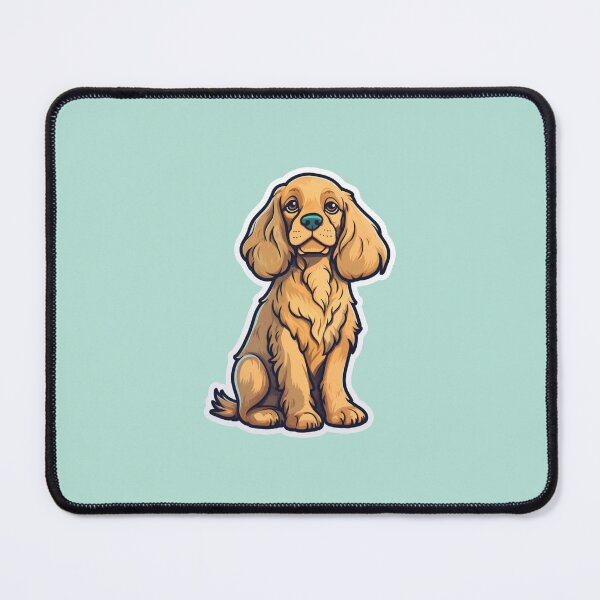 Item preview, Cute Light Brown Chocolate Cartoon Brown Cocker Spaniel Design for Dog Lovers designed and sold by Stickerpets.