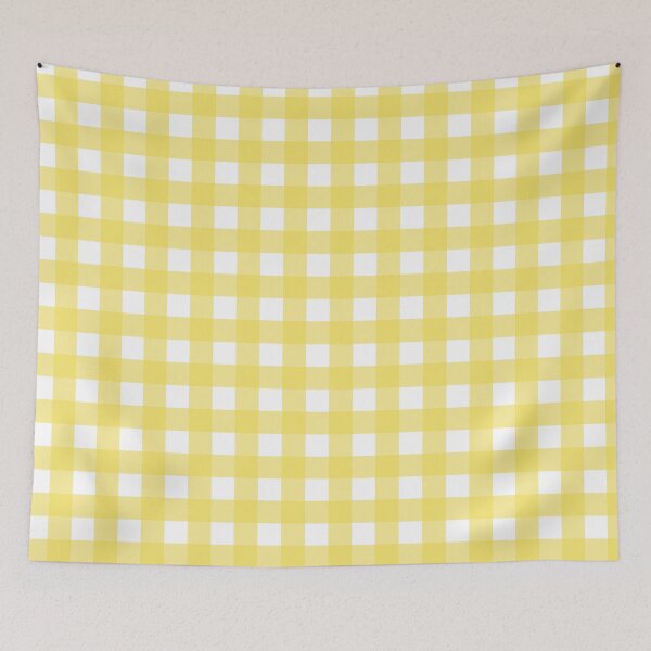 Item preview, Yellow and white gingham check designed and sold by LittleBettyMakes.