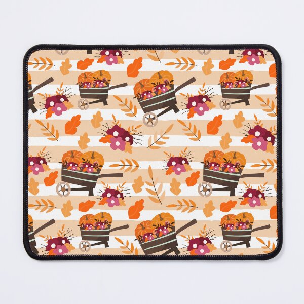 Item preview, Pumpkin Wheelbarrow Autumn Harvest Leaves And Floral Pattern designed and sold by StudioTina.