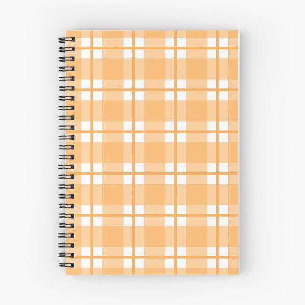 Item preview, Orange and white gingham plaid check  designed and sold by LittleBettyMakes.