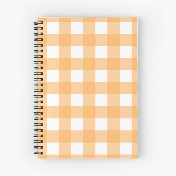 Item preview, Orange and white gingham check  designed and sold by LittleBettyMakes.