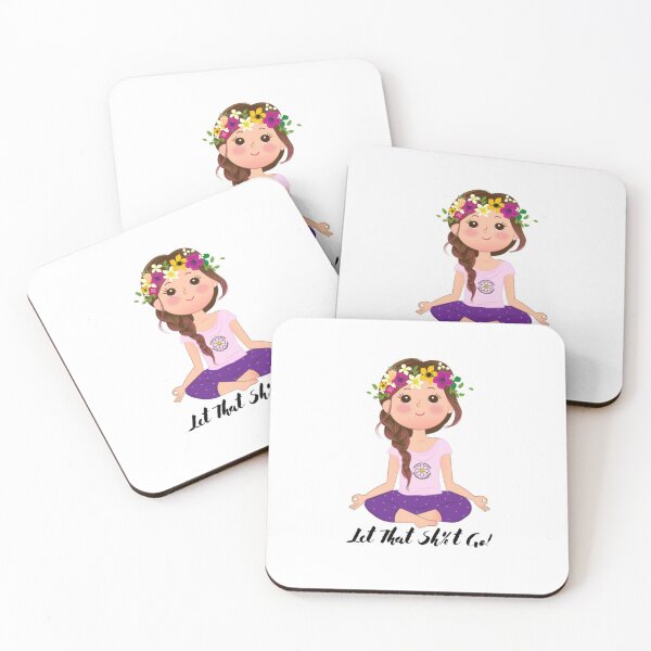 Item preview, YOGA GIRL -LET THAT SH%T GO! designed and sold by MiaMoonDesigns.