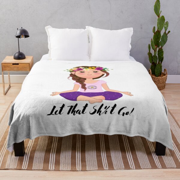 Item preview, YOGA GIRL -LET THAT SH%T GO! designed and sold by MiaMoonDesigns.