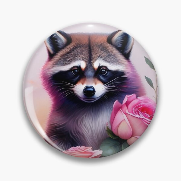 Item preview, Cute racoon holding a rose designed and sold by ganjaman71.