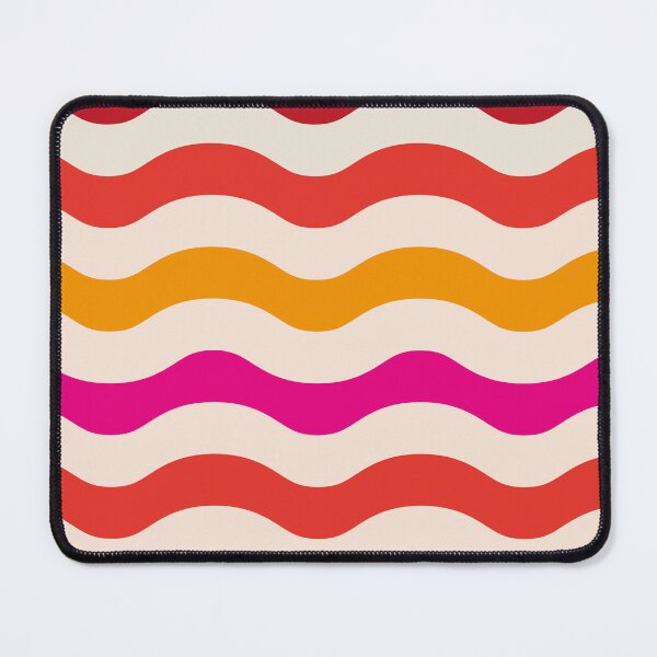 Item preview, Abstract Retro 70s Groovy Waves Pattern in pink and re designed and sold by Yasminepatterns .