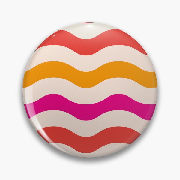 Item preview, Abstract Retro 70s Groovy  Waves Pattern in pink and re  designed and sold by Yasminepatterns .