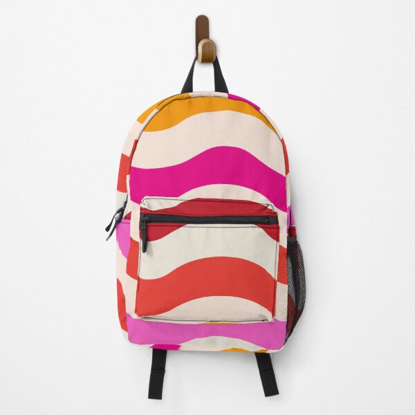 Item preview, Abstract Retro 70s Groovy Waves Pattern in pink and re designed and sold by Yasminepatterns .
