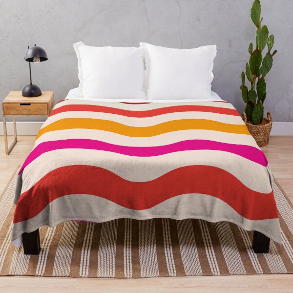 Item preview, Abstract Retro 70s Groovy Waves Pattern in pink and re designed and sold by Yasminepatterns .