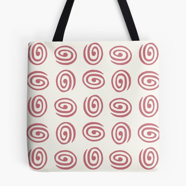 Item preview, Minimalist abstract pattern. Hand drawn pink spirals designed and sold by Origillus.