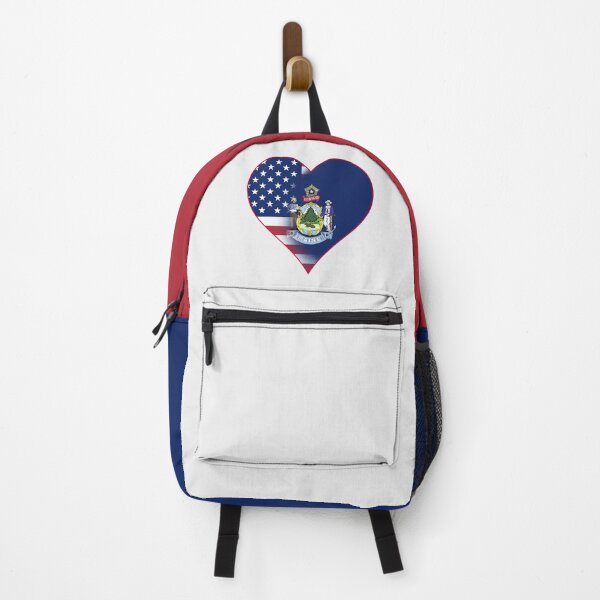 Item preview, State of Maine Flag and American Flag Fusion Design designed and sold by Gsallicat.
