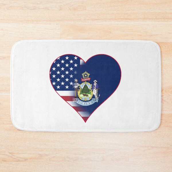 Item preview, State of Maine Flag and American Flag Fusion Design designed and sold by Gsallicat.