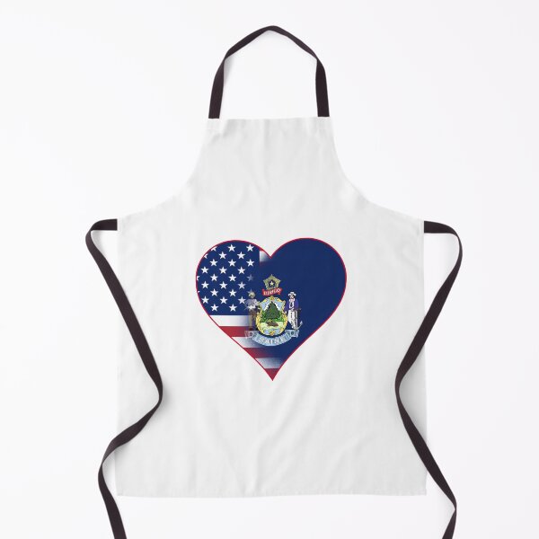 Item preview, State of Maine Flag and American Flag Fusion Design designed and sold by Gsallicat.