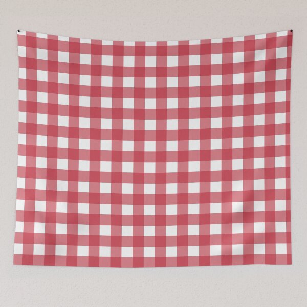 Item preview, Red and white gingham check  designed and sold by LittleBettyMakes.