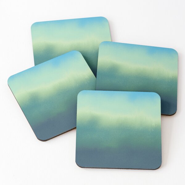 Item preview, Green and blue watercolor sea designed and sold by Carlamorenoart.